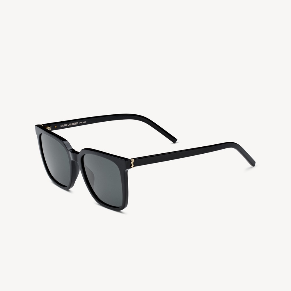 Yves Saint Laurent SL M146 Sunglasses (Black and Gold)